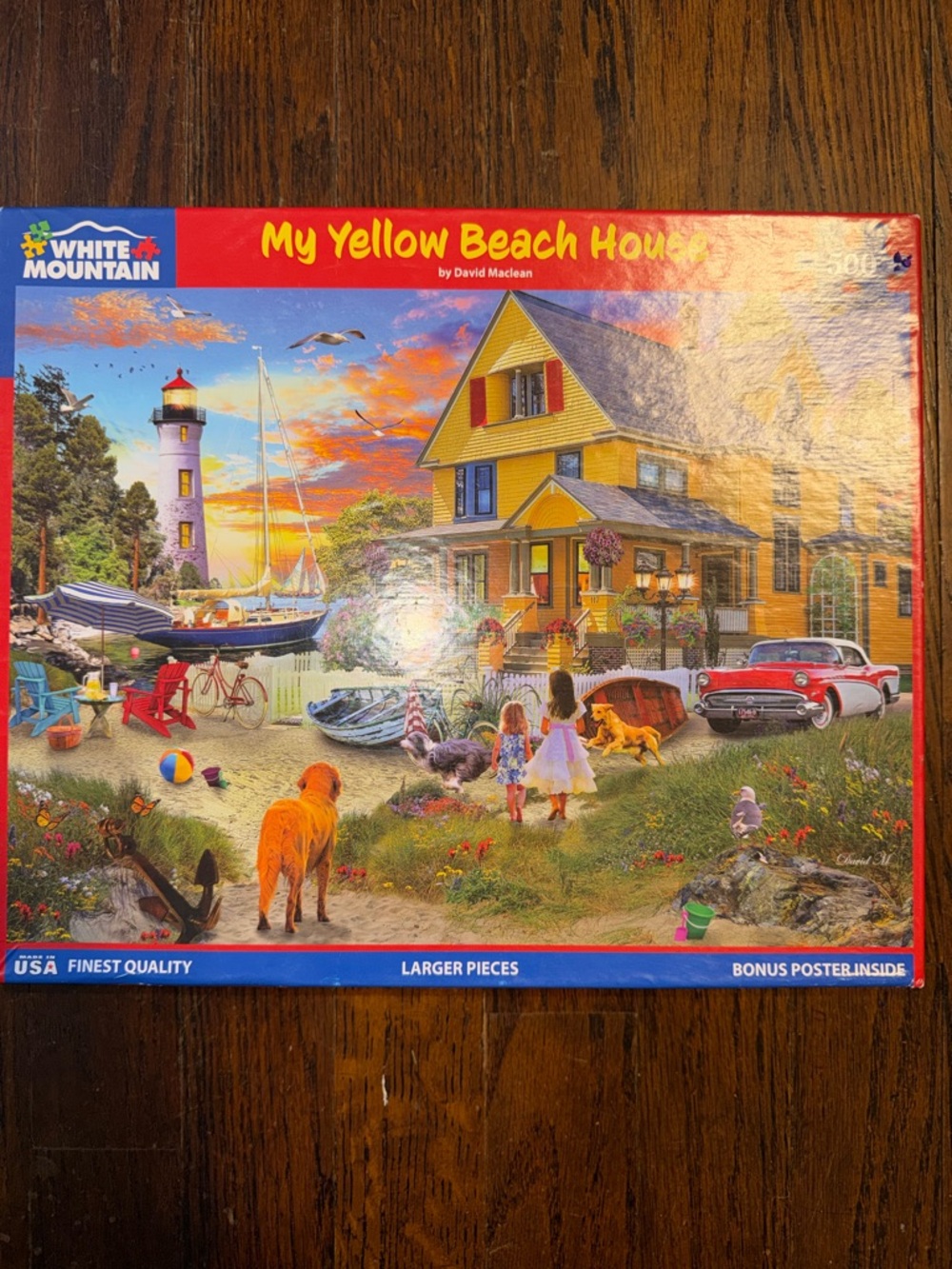 White Mountain 'My Yellow Beach House' Puzzle